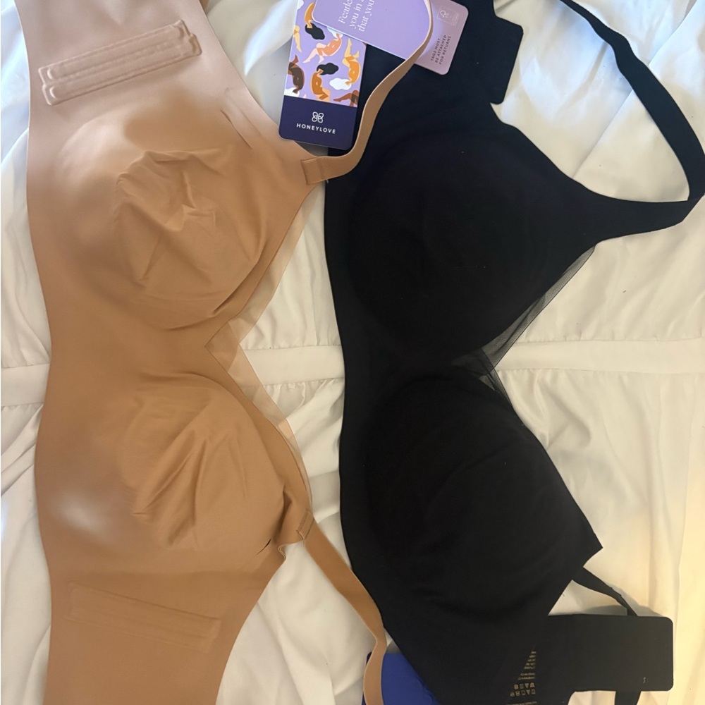 Nwt honeylove bras 36dd e m+ crossover